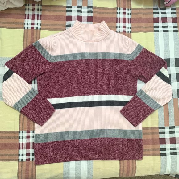 Karen Scott Colorblocked Sweater XS - Picture 1 of 6